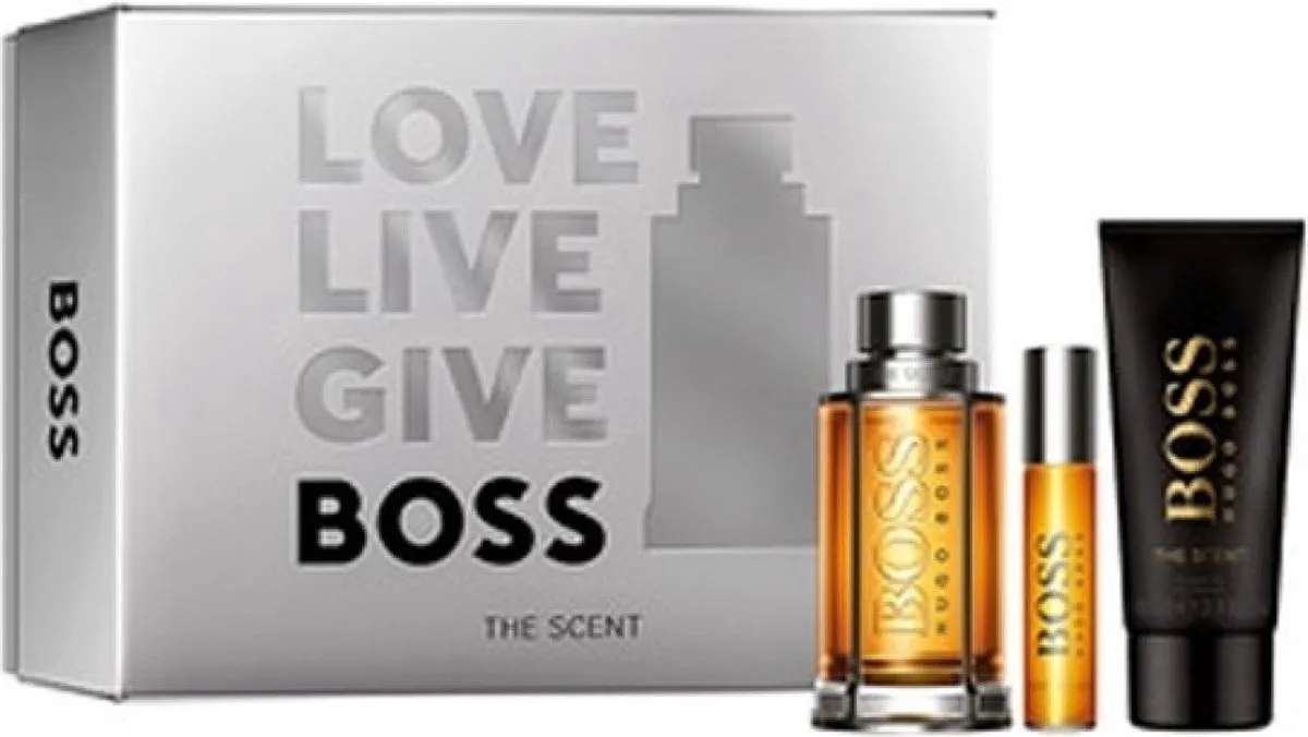 Hugo Boss The Scent Parfumset Heren - 3x100ml