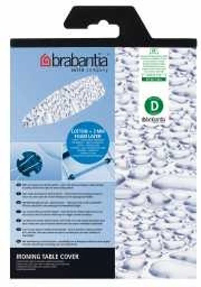 Brabantia Strijkplankhoes D 135x45cm - Wit - afbeelding 2 van 3