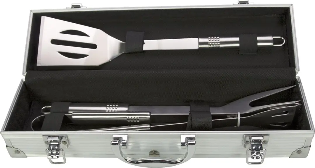 Gusta BBQ set 4-delig RVS de Luxe