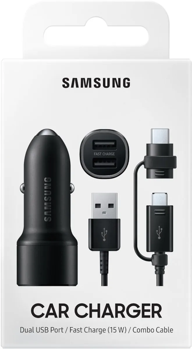 Samsung Fast Charge Duo Car Charger EP-L1100WBEGWW - 30W - Zwart