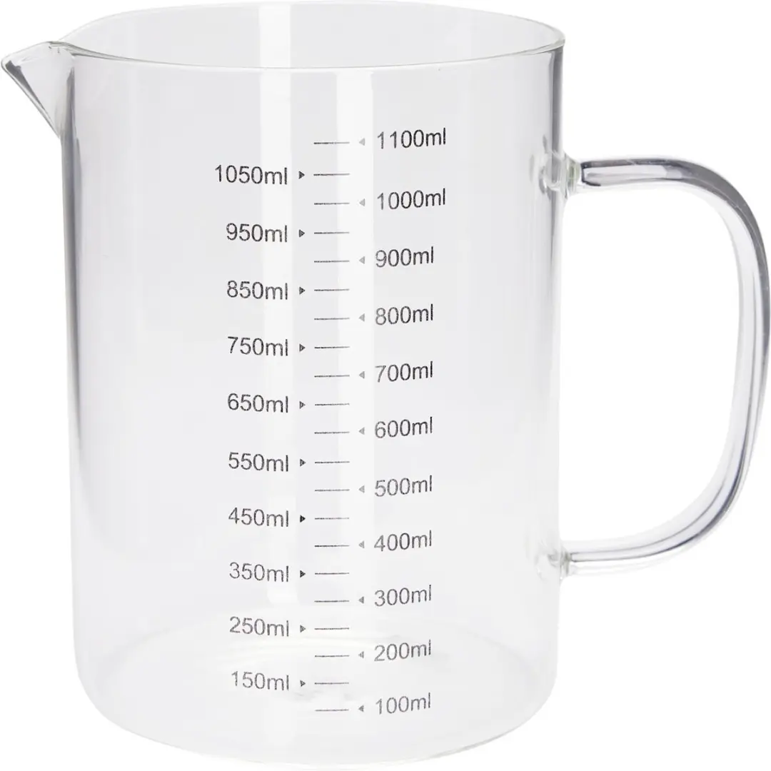 Maatbeker glas 1L