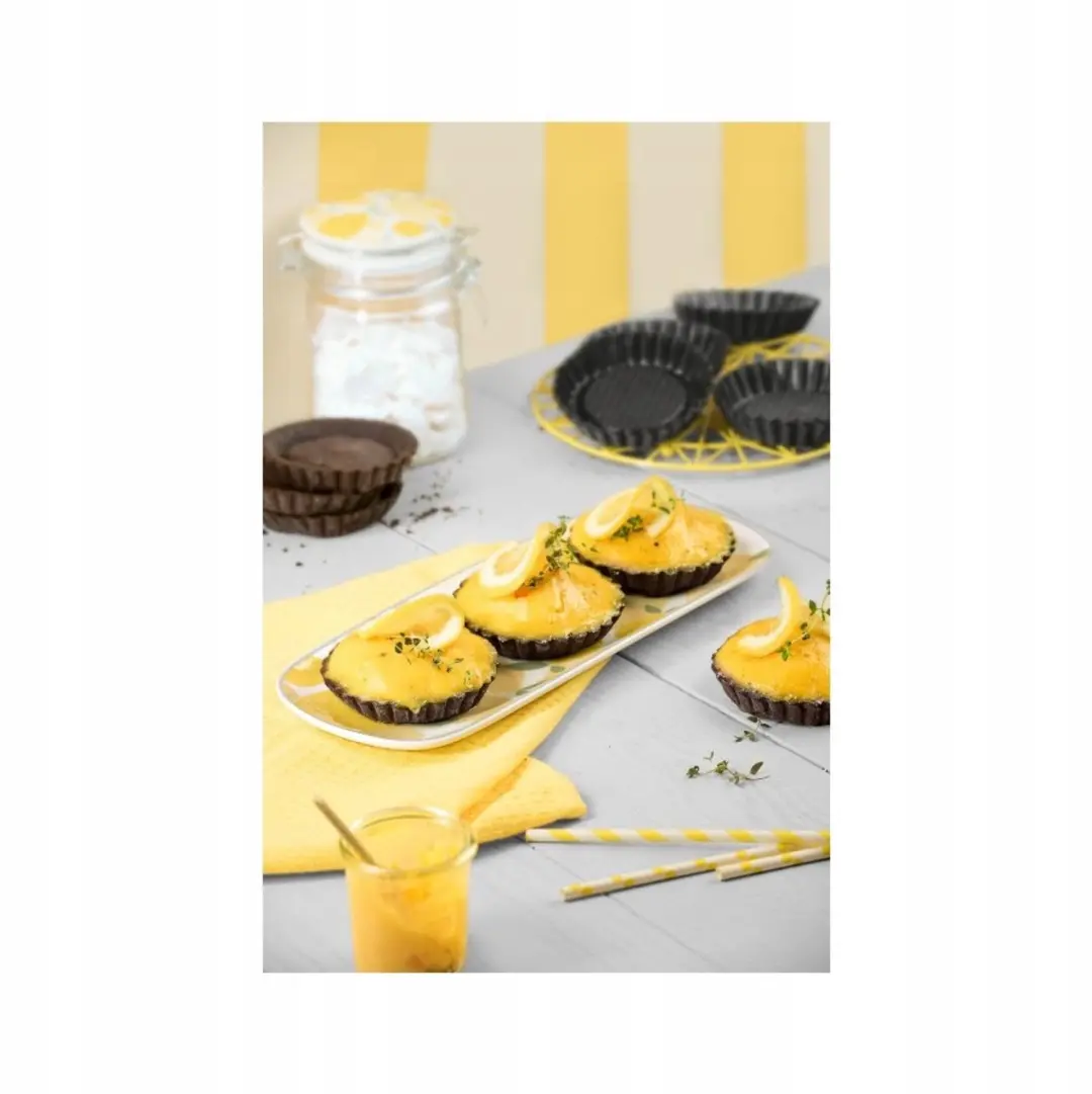 Kaiser Pâtisserie Tartelettevormen 6-delig - Ø10cm - Zwart - afbeelding 2 van 5