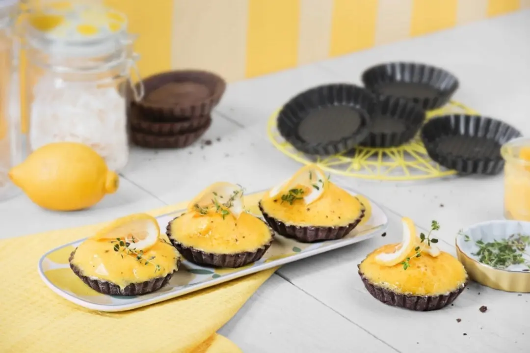 Kaiser Pâtisserie Tartelettevormen 6-delig - Ø10cm - Zwart - afbeelding 4 van 5