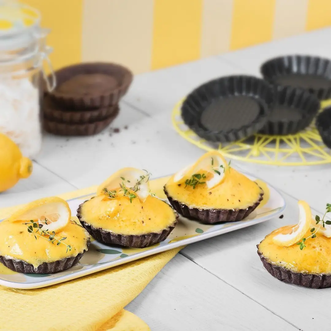 Kaiser Pâtisserie Tartelettevormen 6-delig - Ø10cm - Zwart - afbeelding 3 van 5