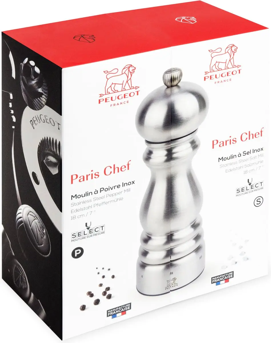 Peugeot Paris Chef Pepermolen 18cm - Rvs - afbeelding 3 van 6