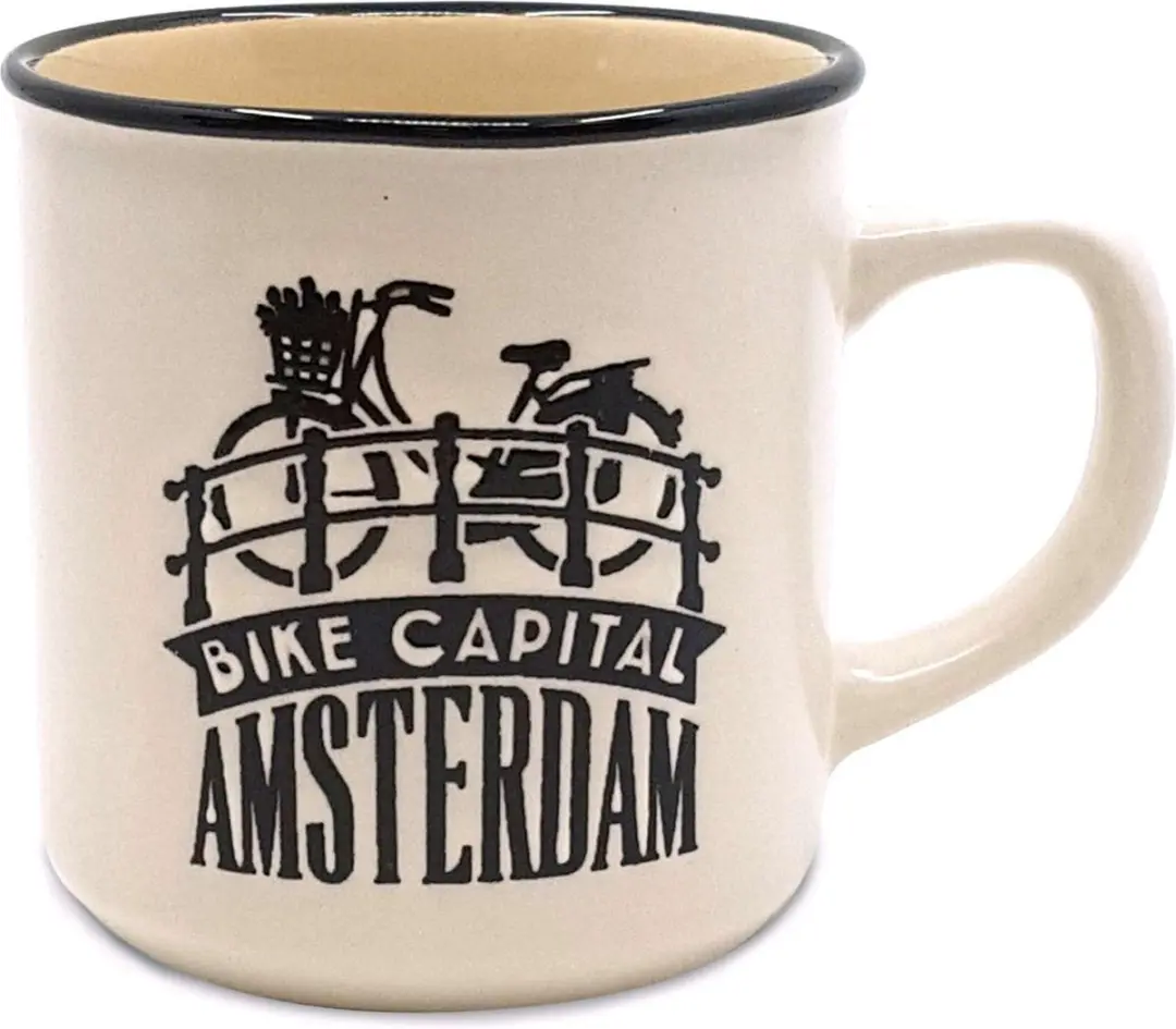 Matix Mok Amsterdam Bike Capital 175 Ml Keramiek Crème/zwart