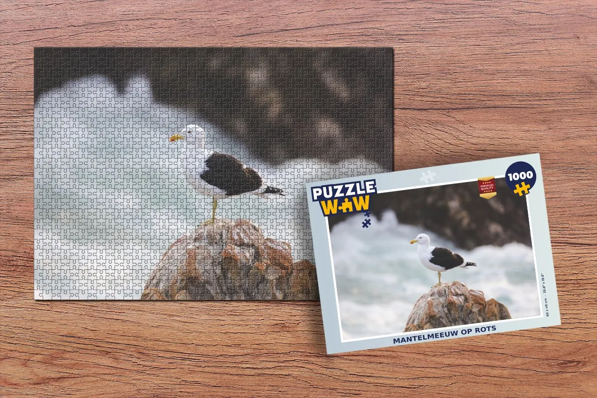 PuzzleWow Meeuw Legpuzzel 1000 Stuks - Multicolor