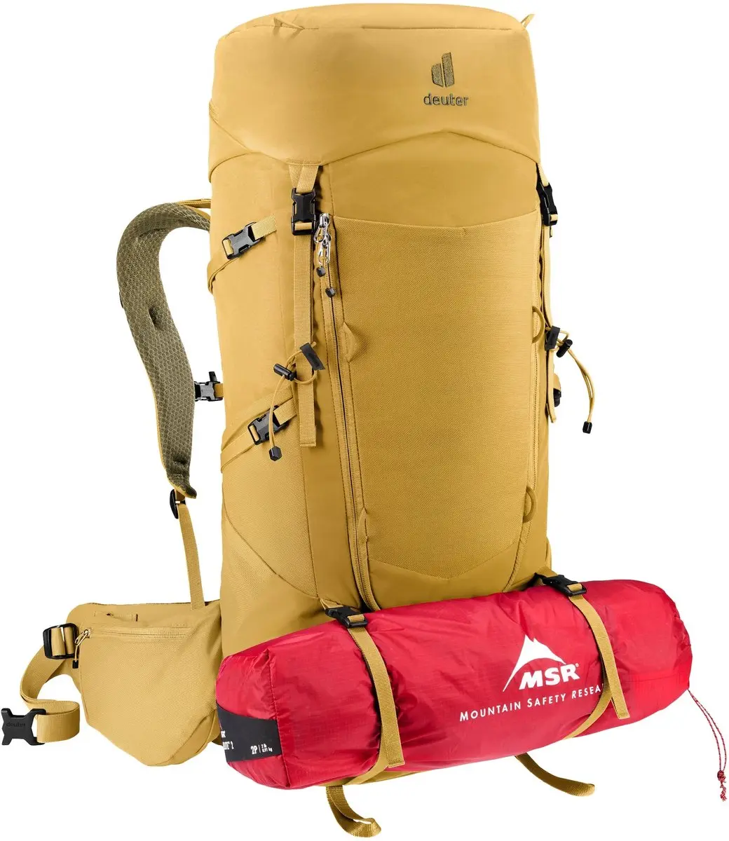 Deuter Aircontact Core 50+10 Rugzak 82cm - Savanna-Nori - afbeelding 5 van 6