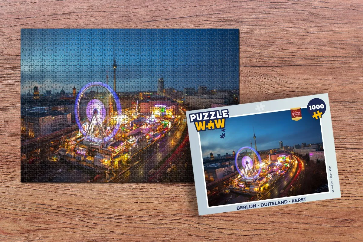 PuzzleWow Berlijn Legpuzzel 1000 Stuks - Multicolor