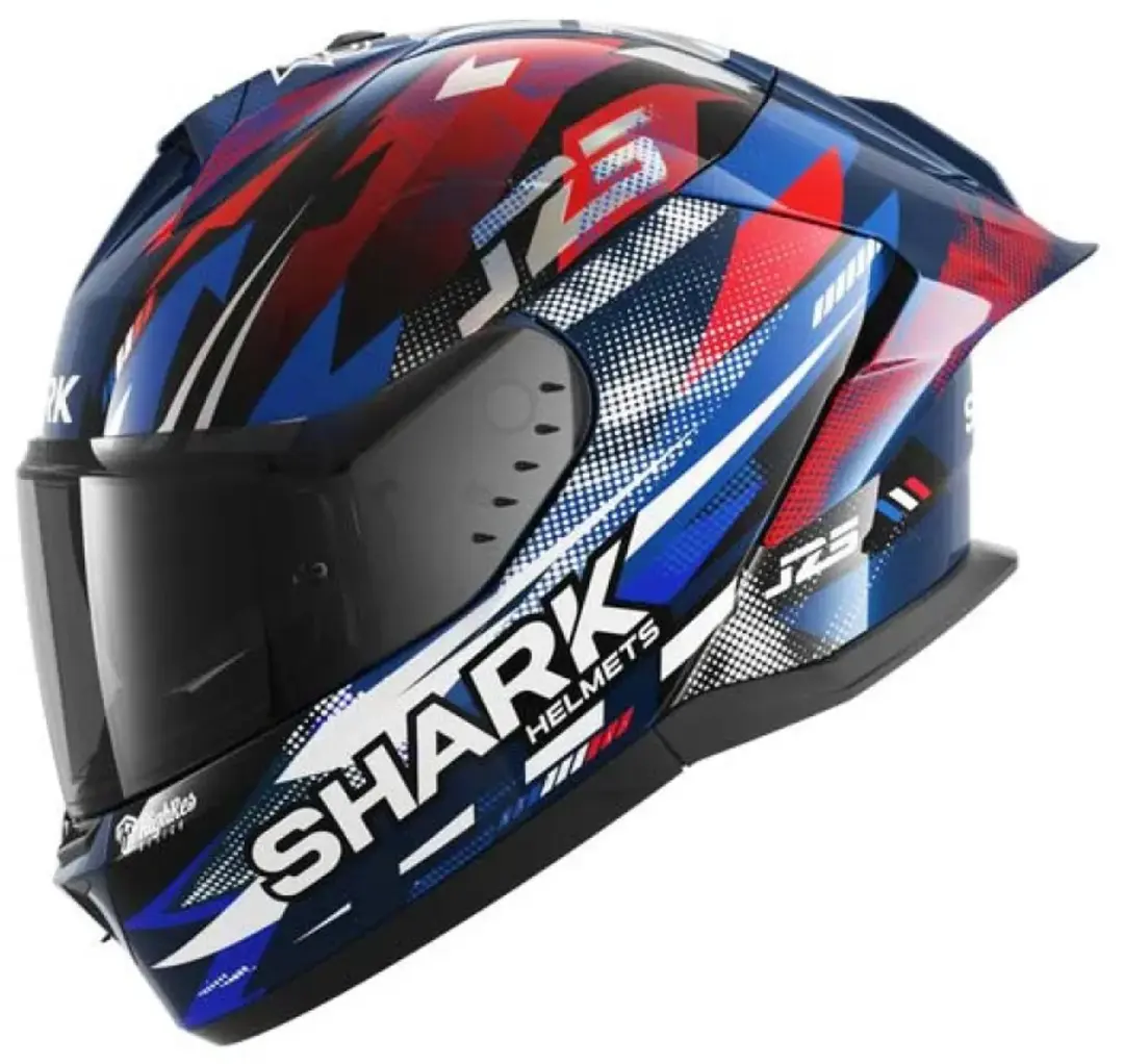 Shark Skwal Cup Replica Zarco Helm - Maat L - Rood/blauw - afbeelding 6 van 6