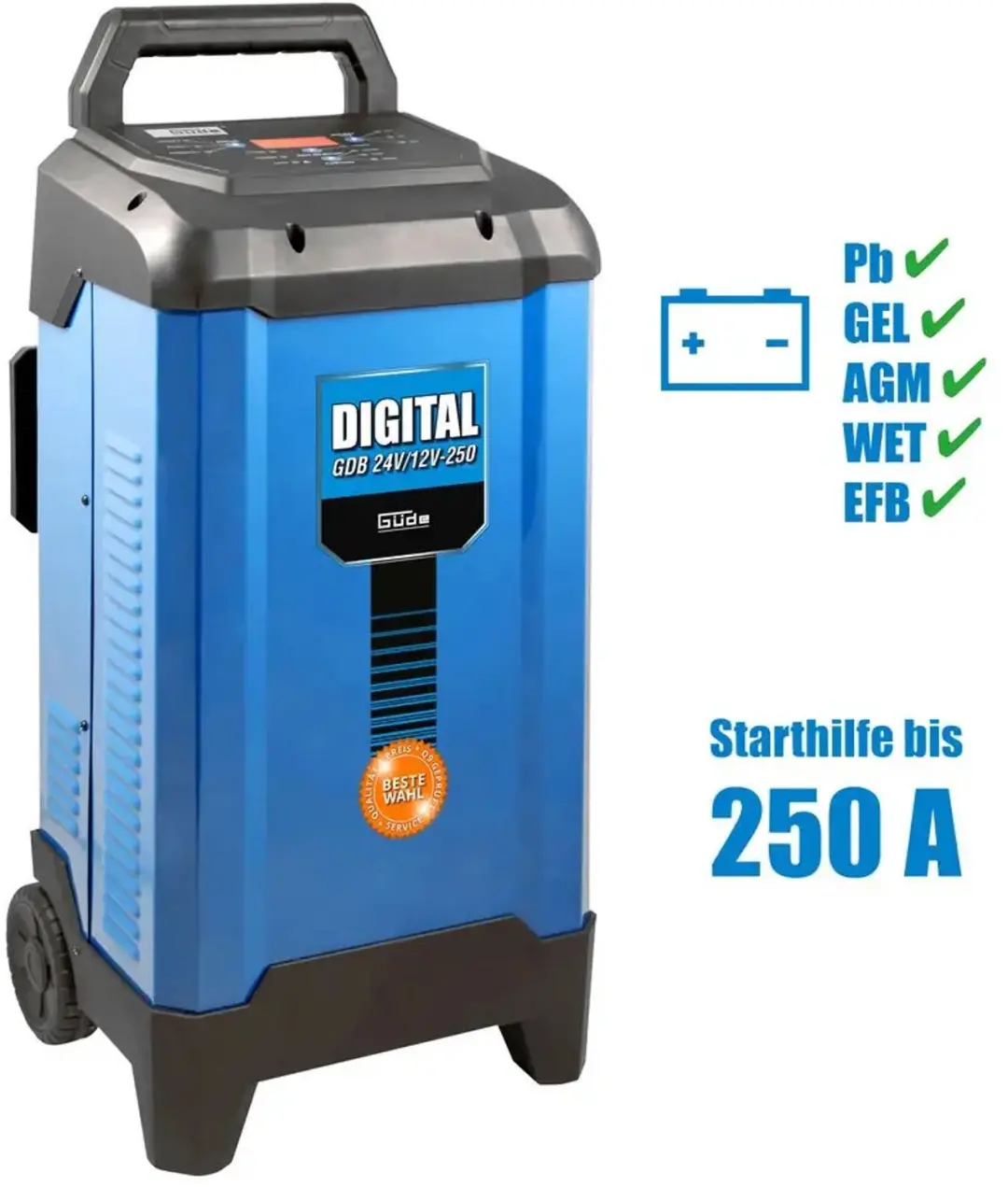 Güde Digital GDB 24V/12V-250 Acculader - afbeelding 6 van 6