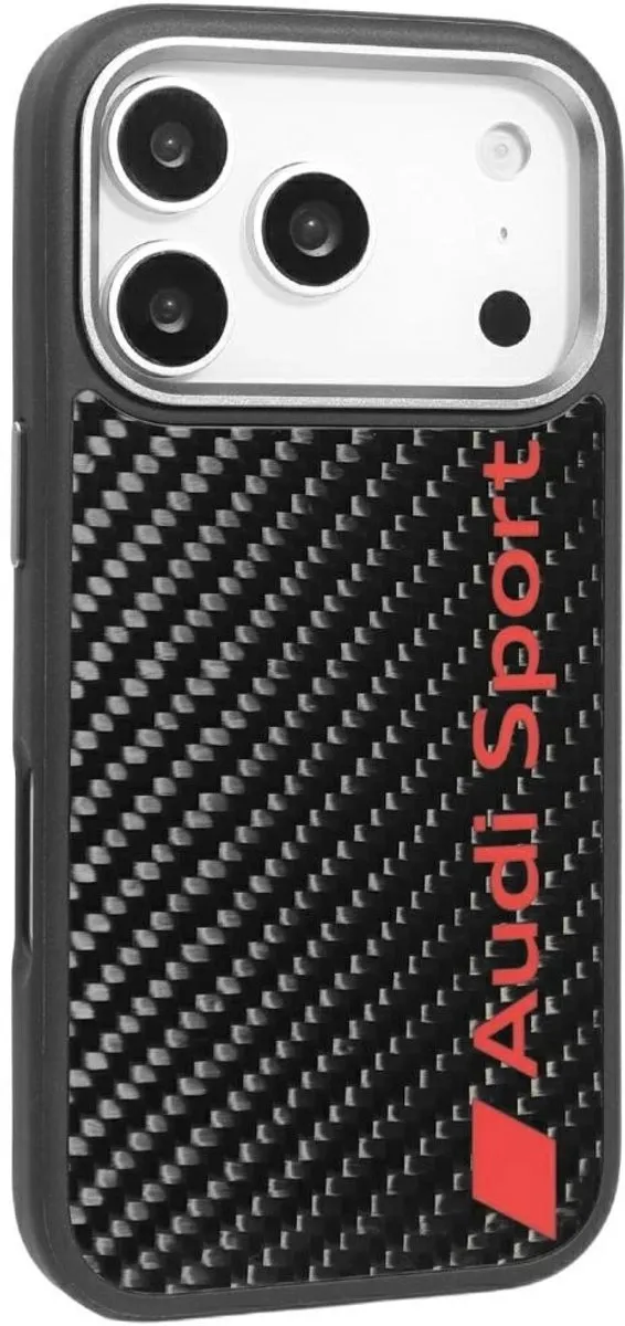 Audi R8 Carbon Fiber MagSafe Hoesje - iPhone 17 Pro - Zwart - afbeelding 6 van 6