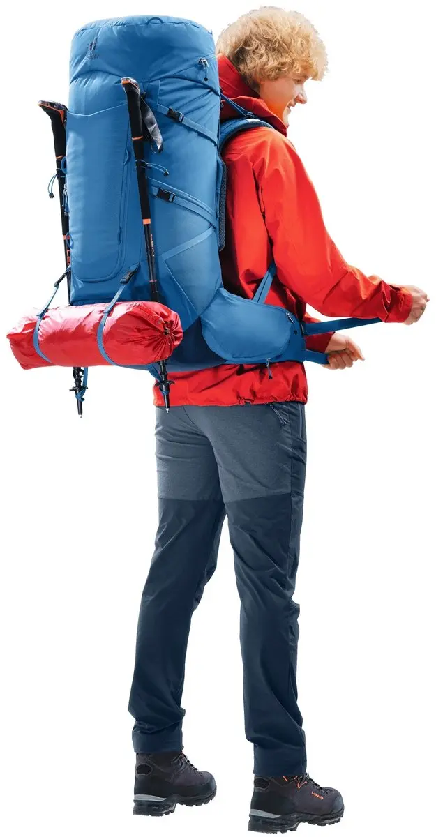 Deuter Aircontact Core 60+10 Trekkingrugzak - 60L - Blauw - afbeelding 4 van 6