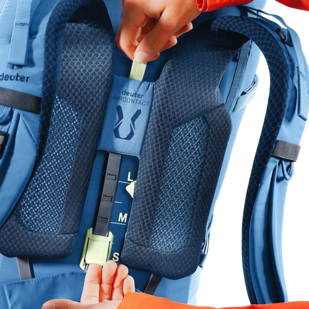 Deuter Aircontact Core 60+10 Trekkingrugzak - 60L - Blauw - afbeelding 2 van 6