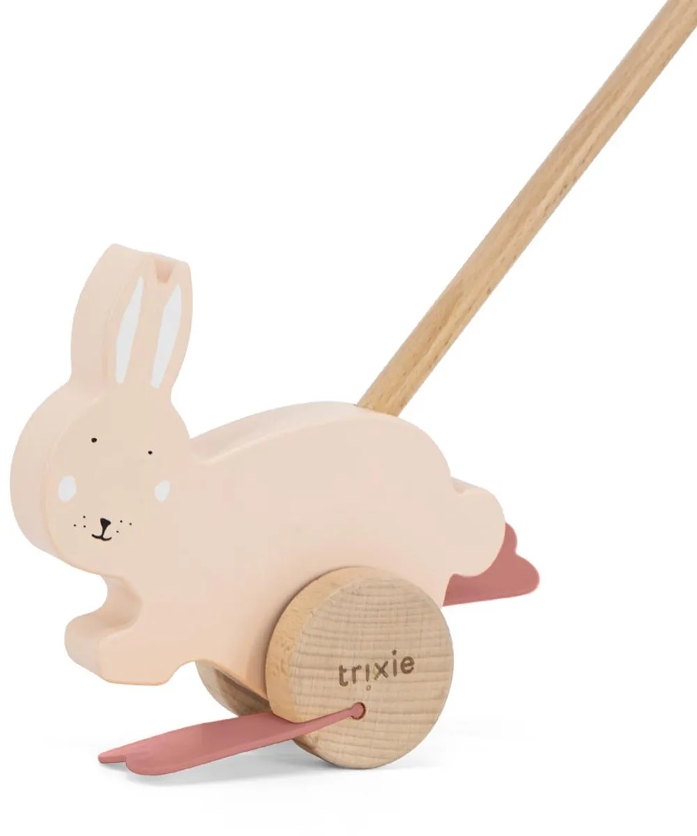 Trixie Houten Duwstok Mrs. Rabbit - Roze - afbeelding 6 van 6