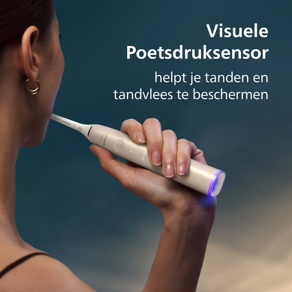 Philips Sonicare DiamondClean Prestige 9900 HX9992/44 Elektrische Tandenborstel - 4 Opzetborstels - Champagne