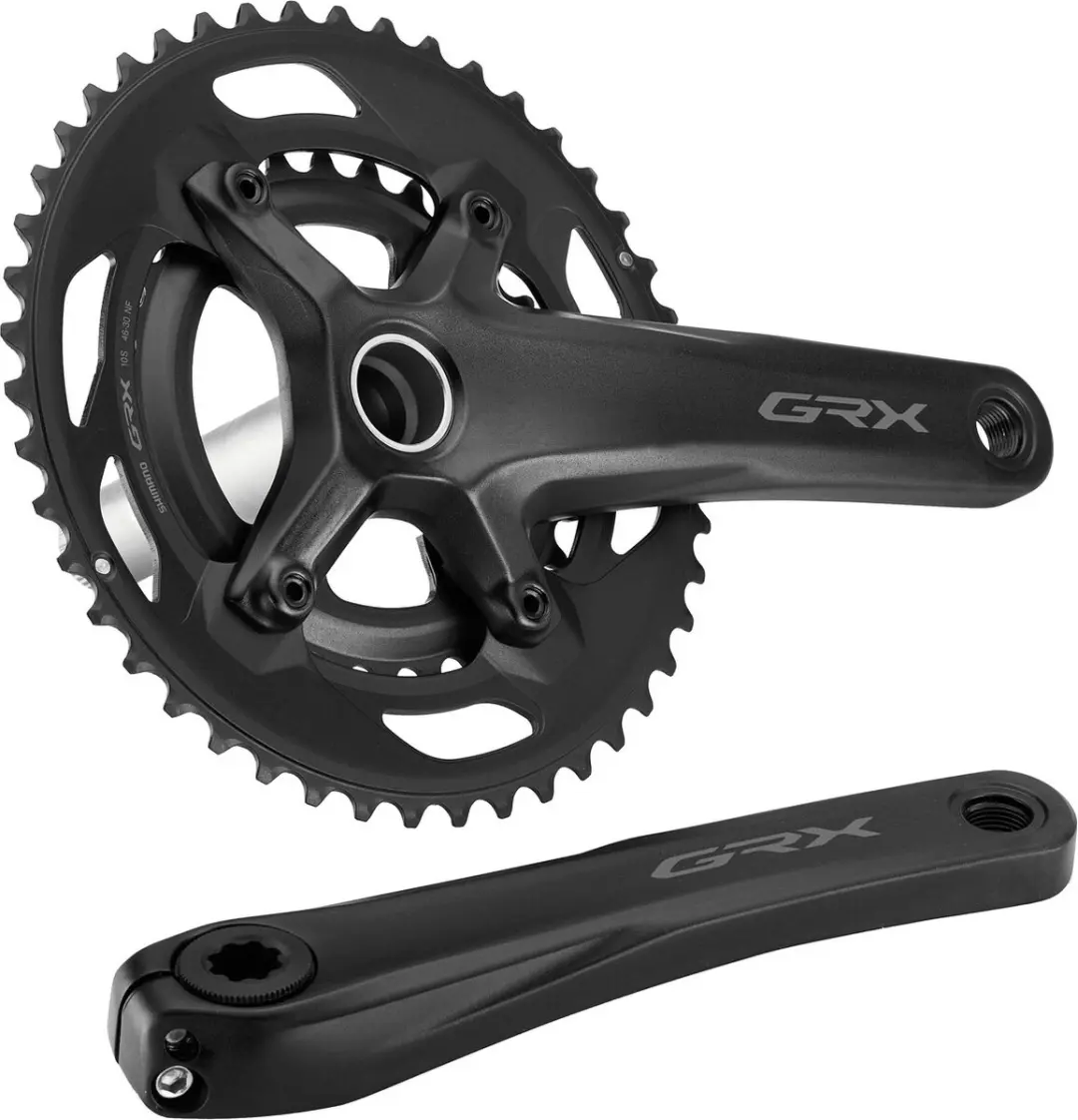 Shimano GRX RX600 Crankstel 10V 46/30T 170mm - Zwart - afbeelding 4 van 6