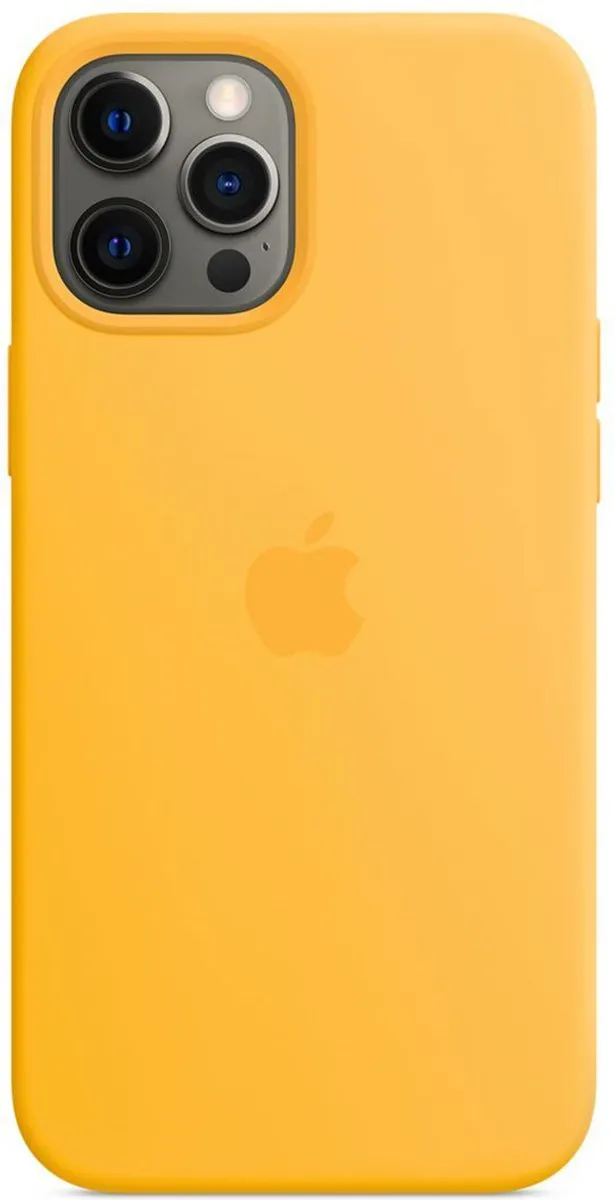 Apple Silicone Backcover MagSafe MKTW3ZM/A - Geel