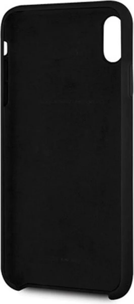 Ferrari Silicone Back Case iPhone XS Max - Zwart