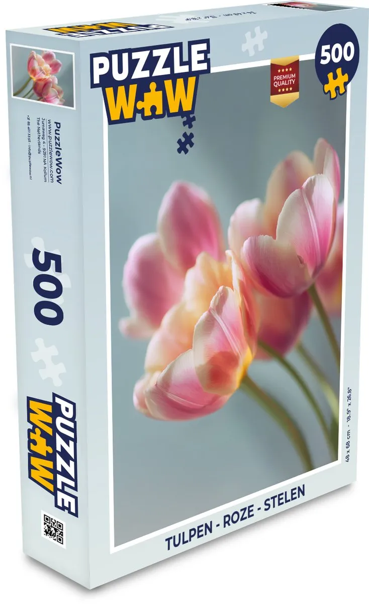 PuzzleWow Tulpen Legpuzzel 500 Stuks
