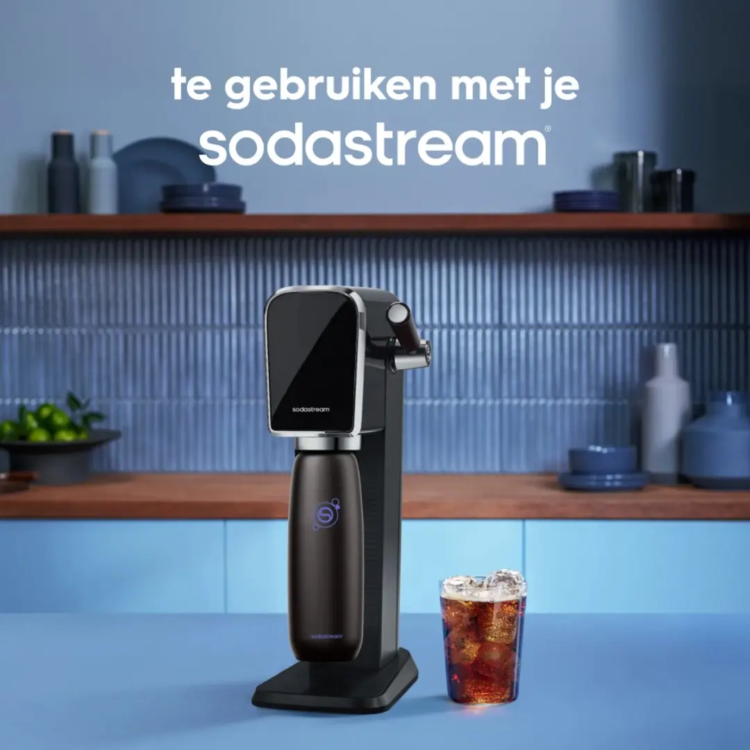 SodaStream Fizz & Go Roestvrijstalen Fles 0.9L - Zwart - afbeelding 6 van 6