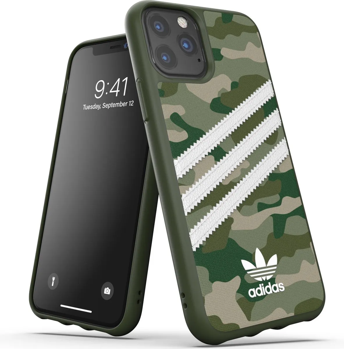 Adidas Moulded Case iPhone 11 Pro - Camo Groen