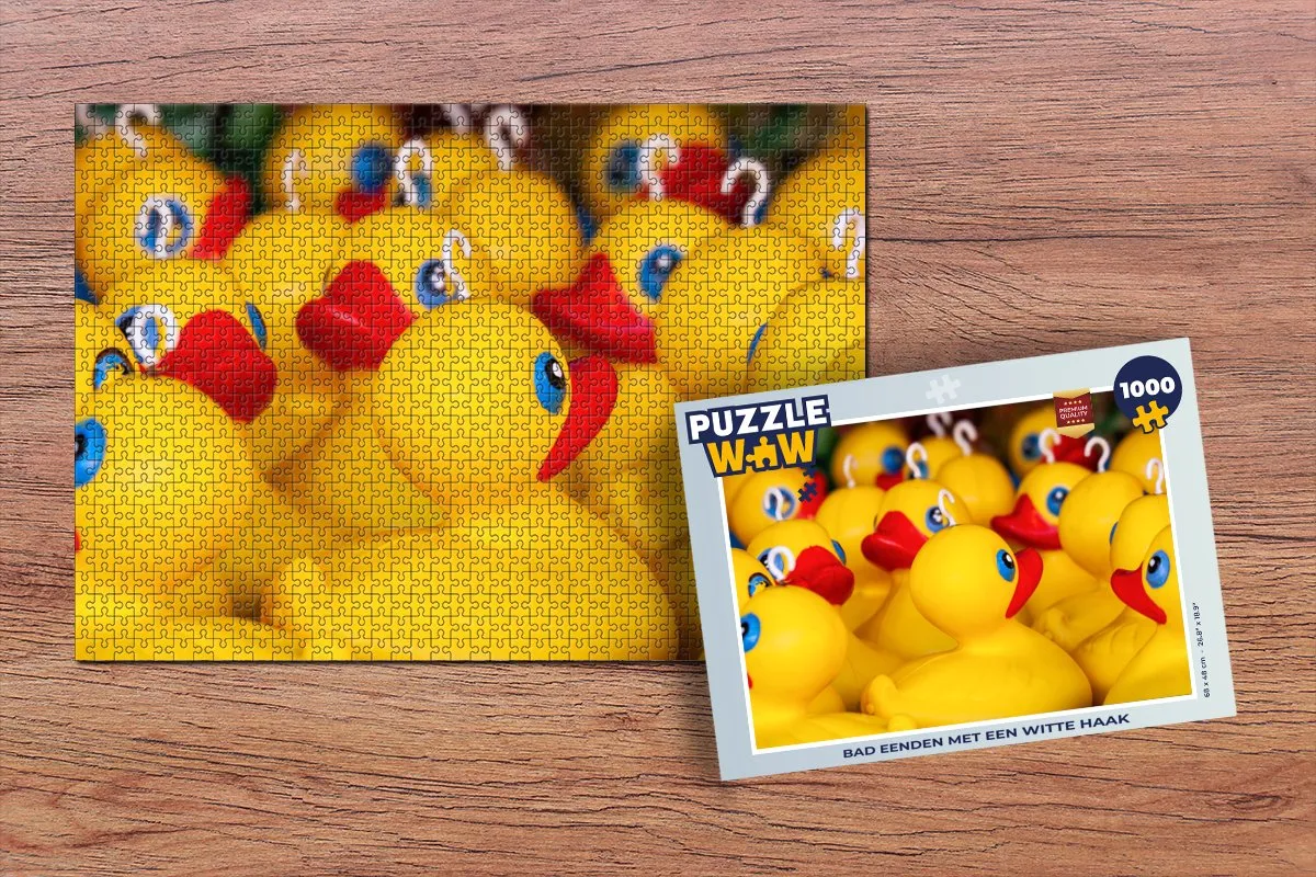 PuzzleWow Badeenden Legpuzzel 1000 Stuks - Multicolor