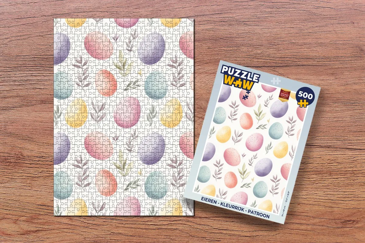 PuzzleWow Eieren Pastel Legpuzzel 500 Stuks - MPN 8721172700995