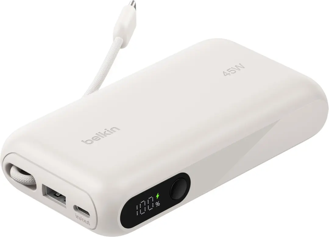 Belkin UltraCharge Powerbank 10.000mAh 45W - Zand - afbeelding 3 van 6