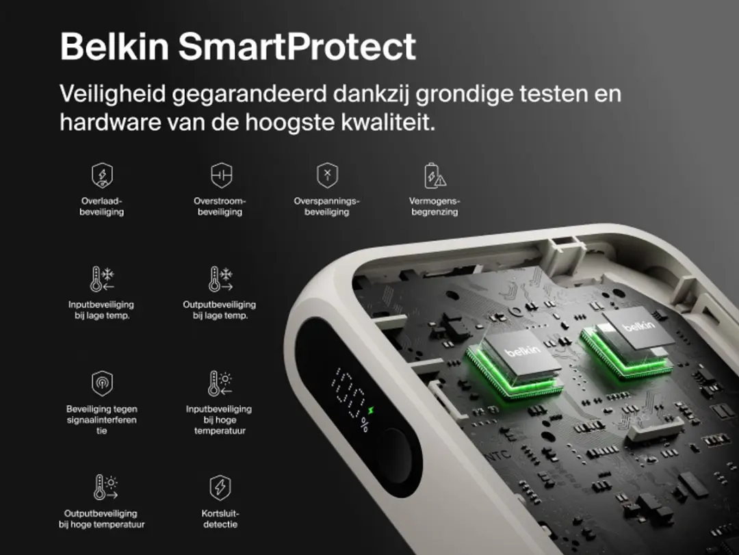 Belkin UltraCharge Powerbank 10.000mAh 45W - Zand - afbeelding 6 van 6
