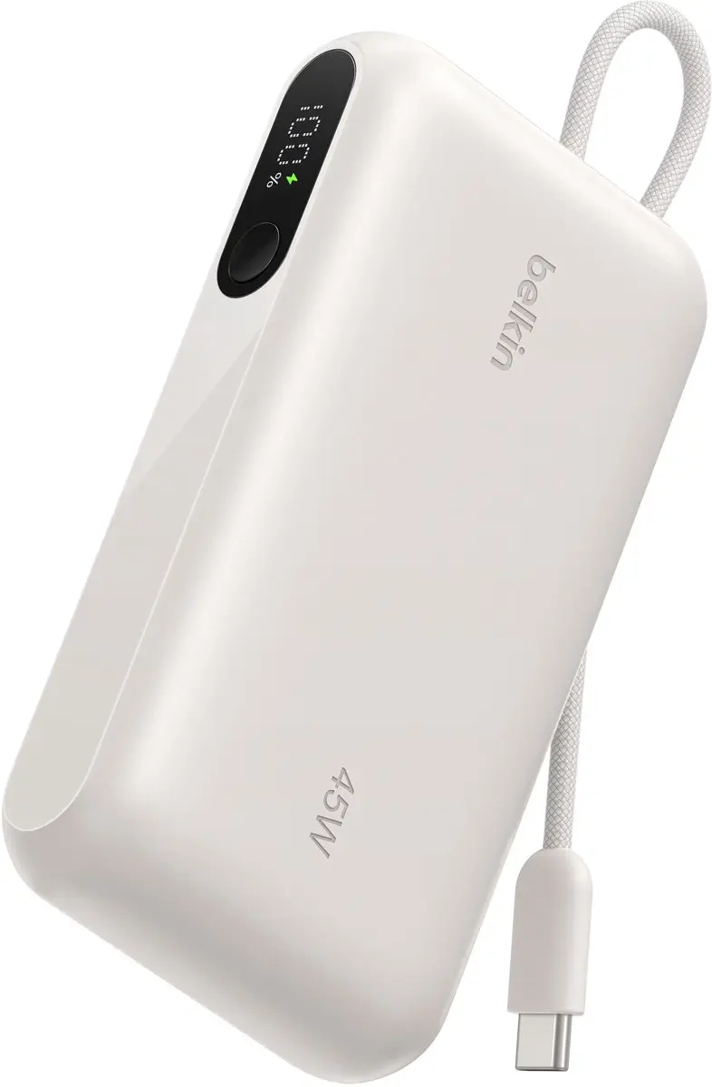 Belkin UltraCharge Powerbank 10.000mAh 45W - Zand - afbeelding 2 van 6