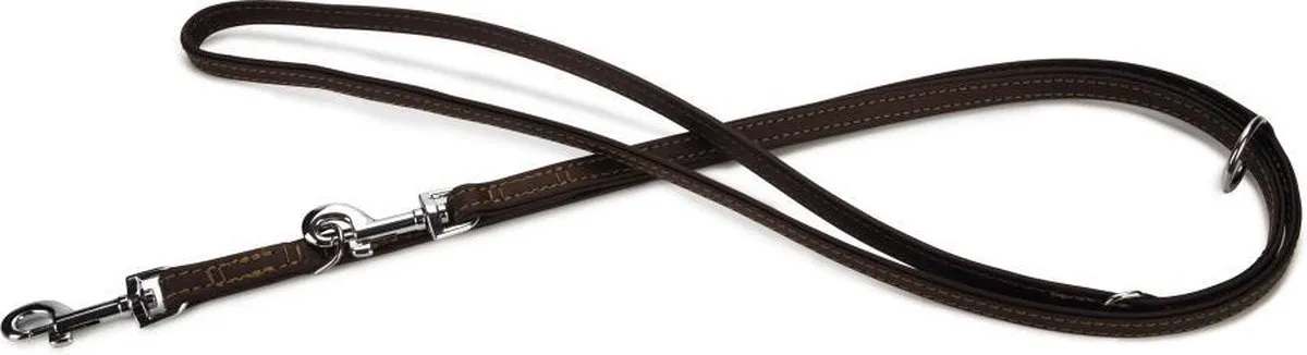Beeztees Vintage Hondenriem - Bruin Leder 200cm x 14mm