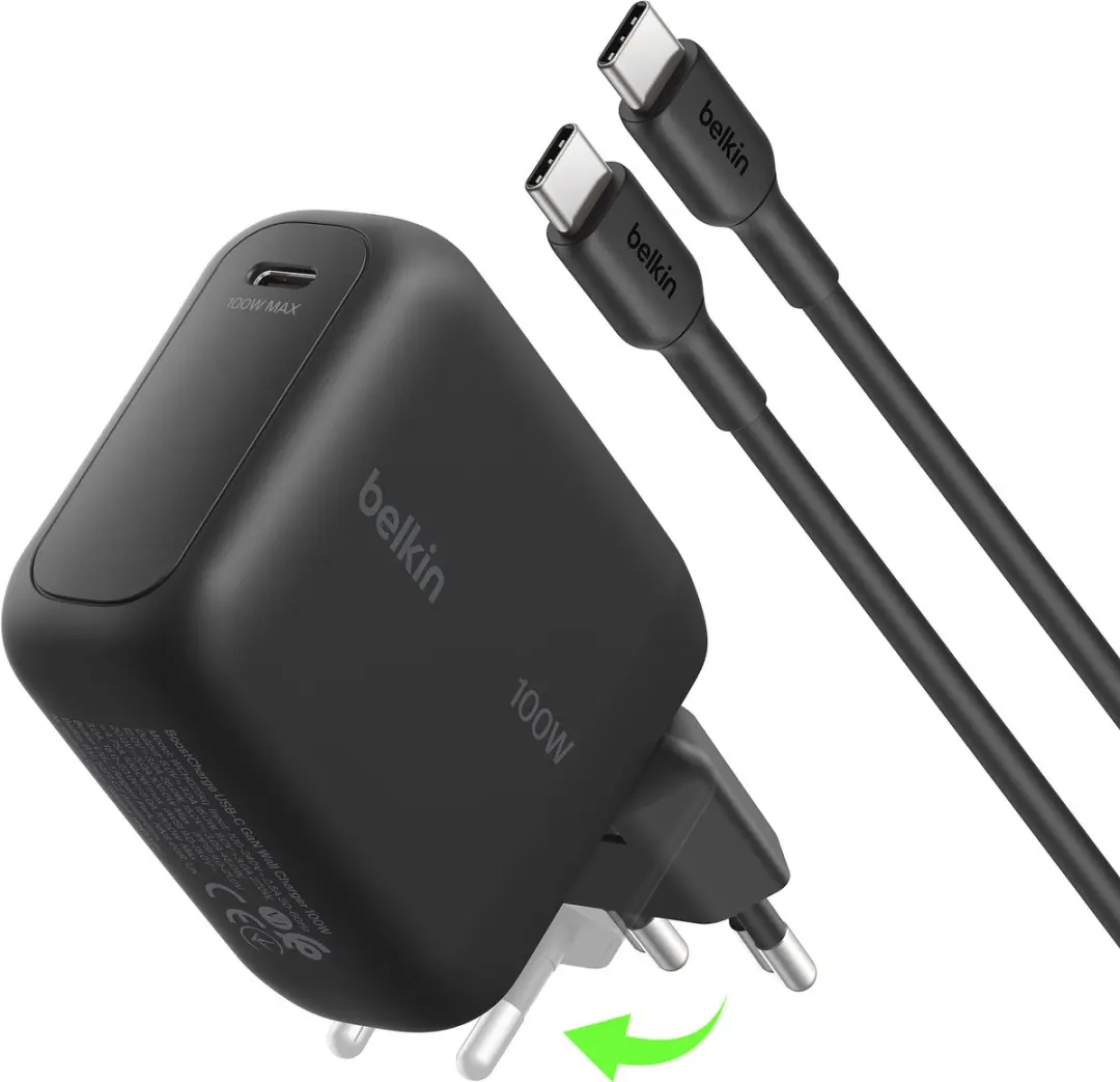 Belkin BoostCharge 100W USB-C GaN Wandlader
