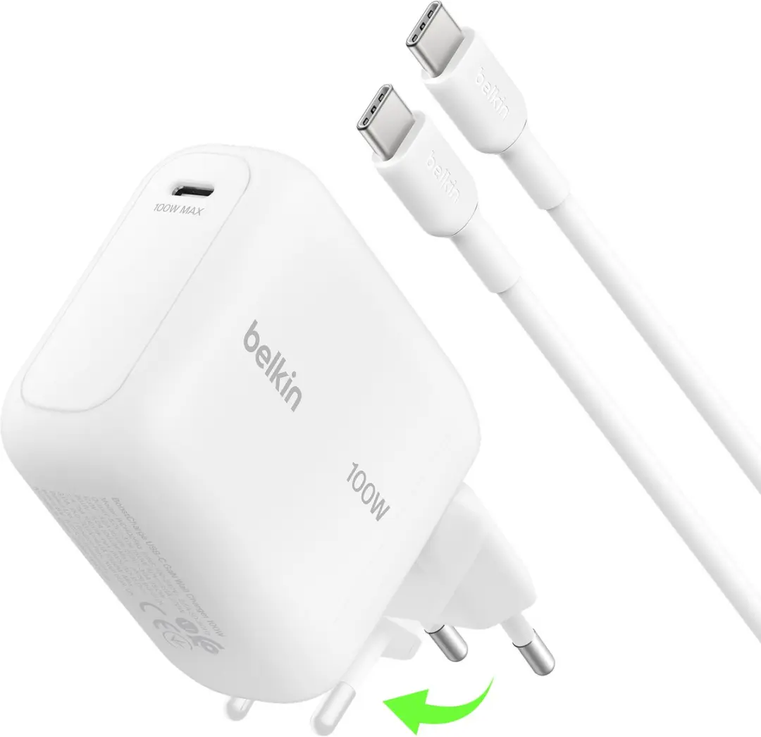 Belkin BoostCharge 100W USB-C GaN Wandlader