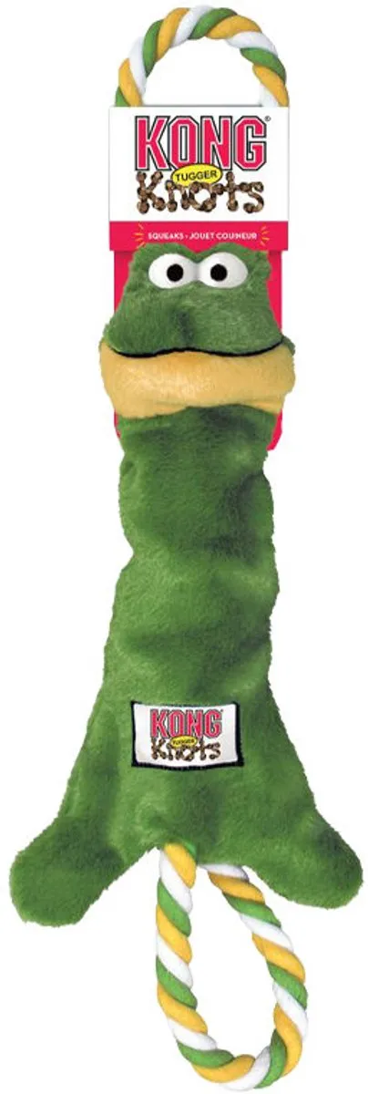 KONG Tugger Knots Frog - Groen M