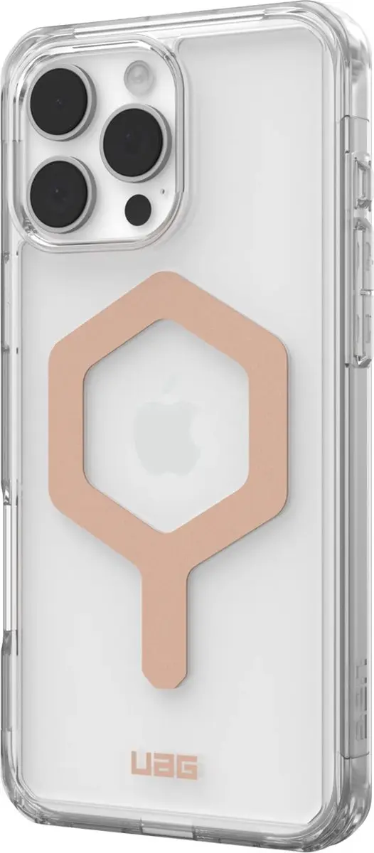 Urban Armor Gear Plyo Mag iPhone 16 Pro Max Hoesje - Roze Goud - afbeelding 2 van 6