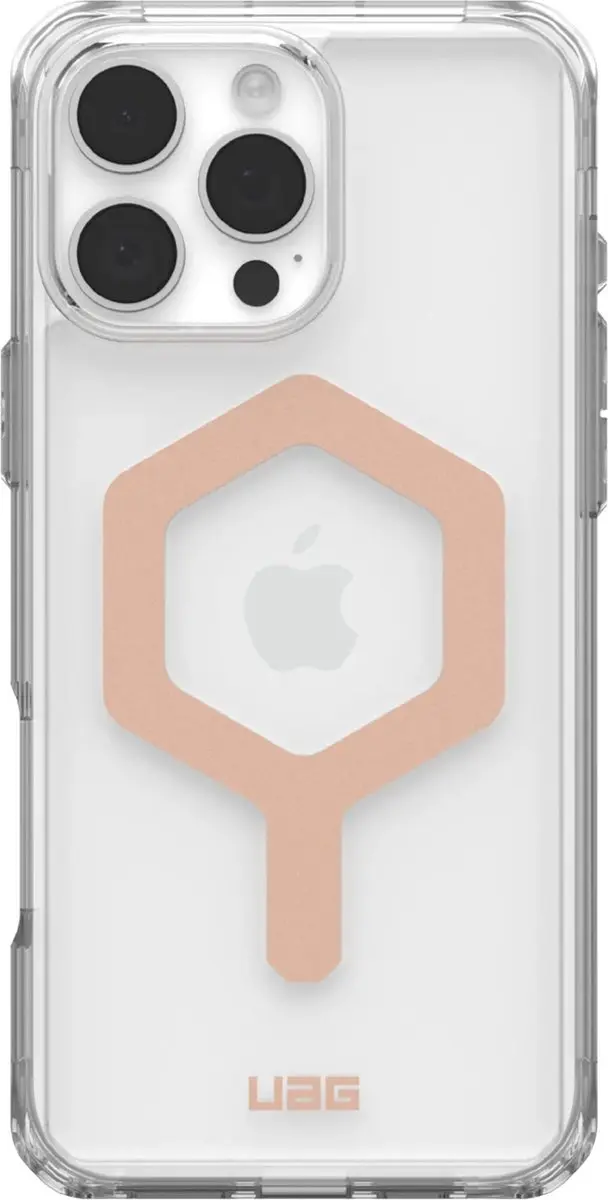 Urban Armor Gear Plyo Mag iPhone 16 Pro Max Hoesje - Roze Goud - afbeelding 6 van 6