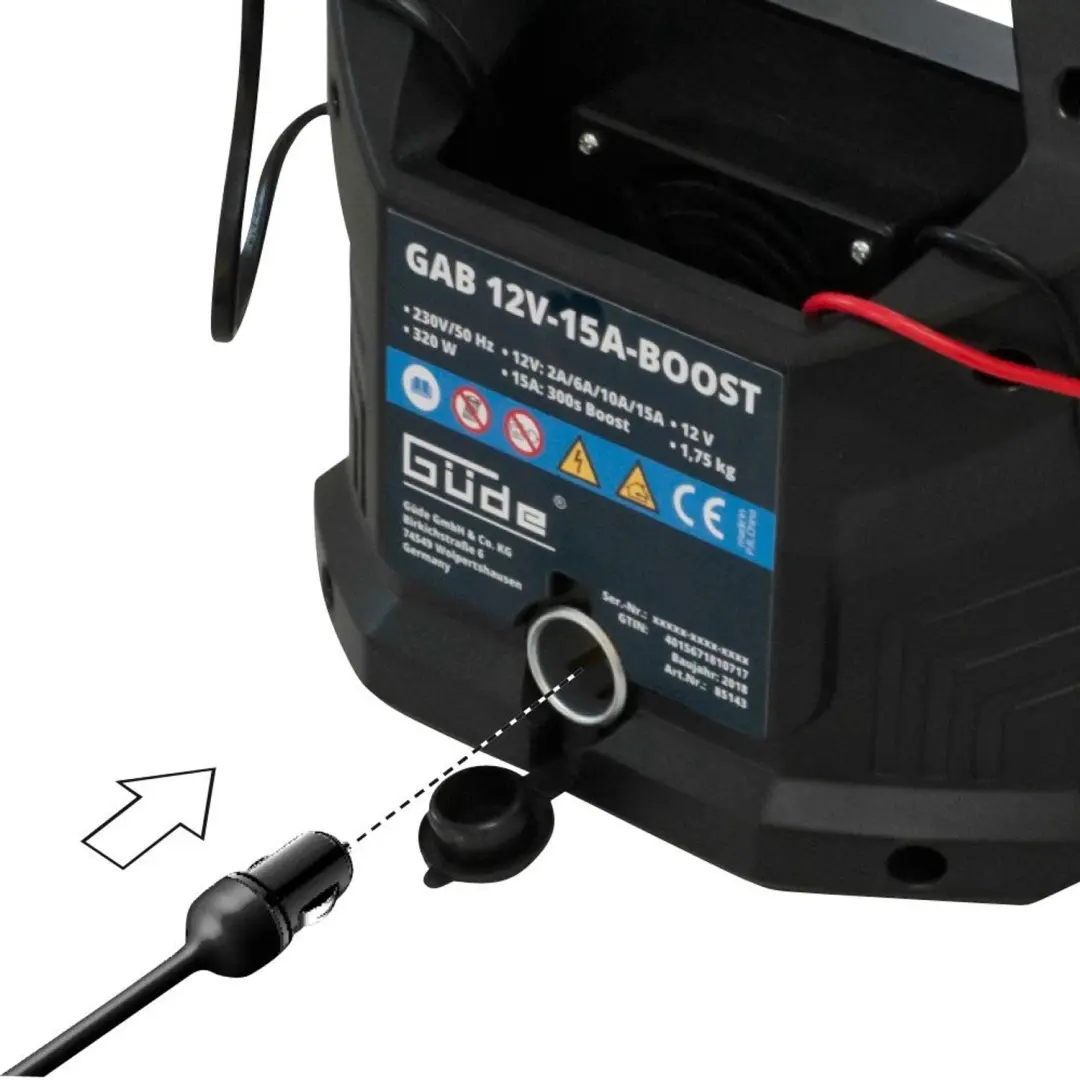 Güde GAB 12V Acculader 2-400Ah - afbeelding 4 van 6