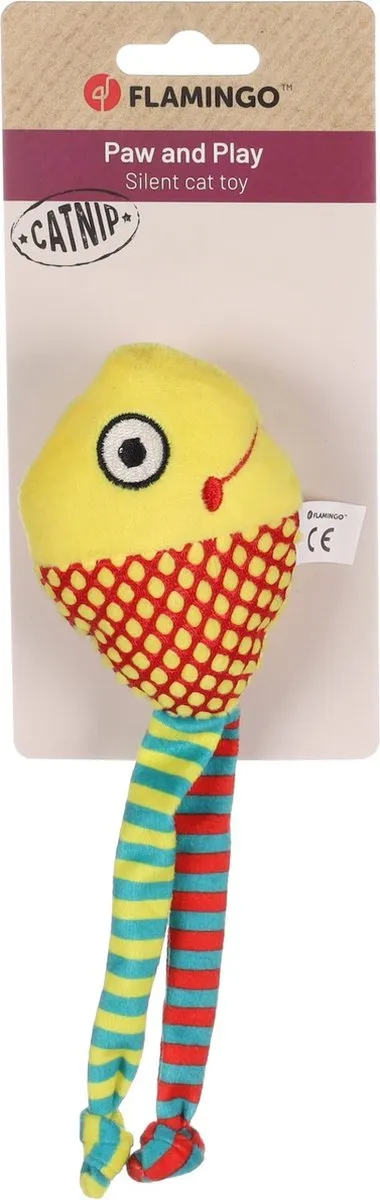 Flamingo Raibo Vis Speelgoed Kat - Geel