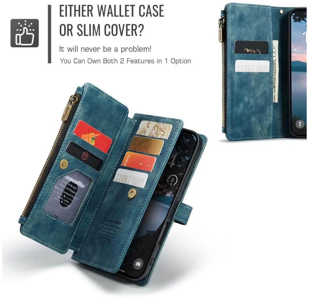 CaseMe C30 Hoesje iPhone 17 Pro - Blauw - afbeelding 4 van 6