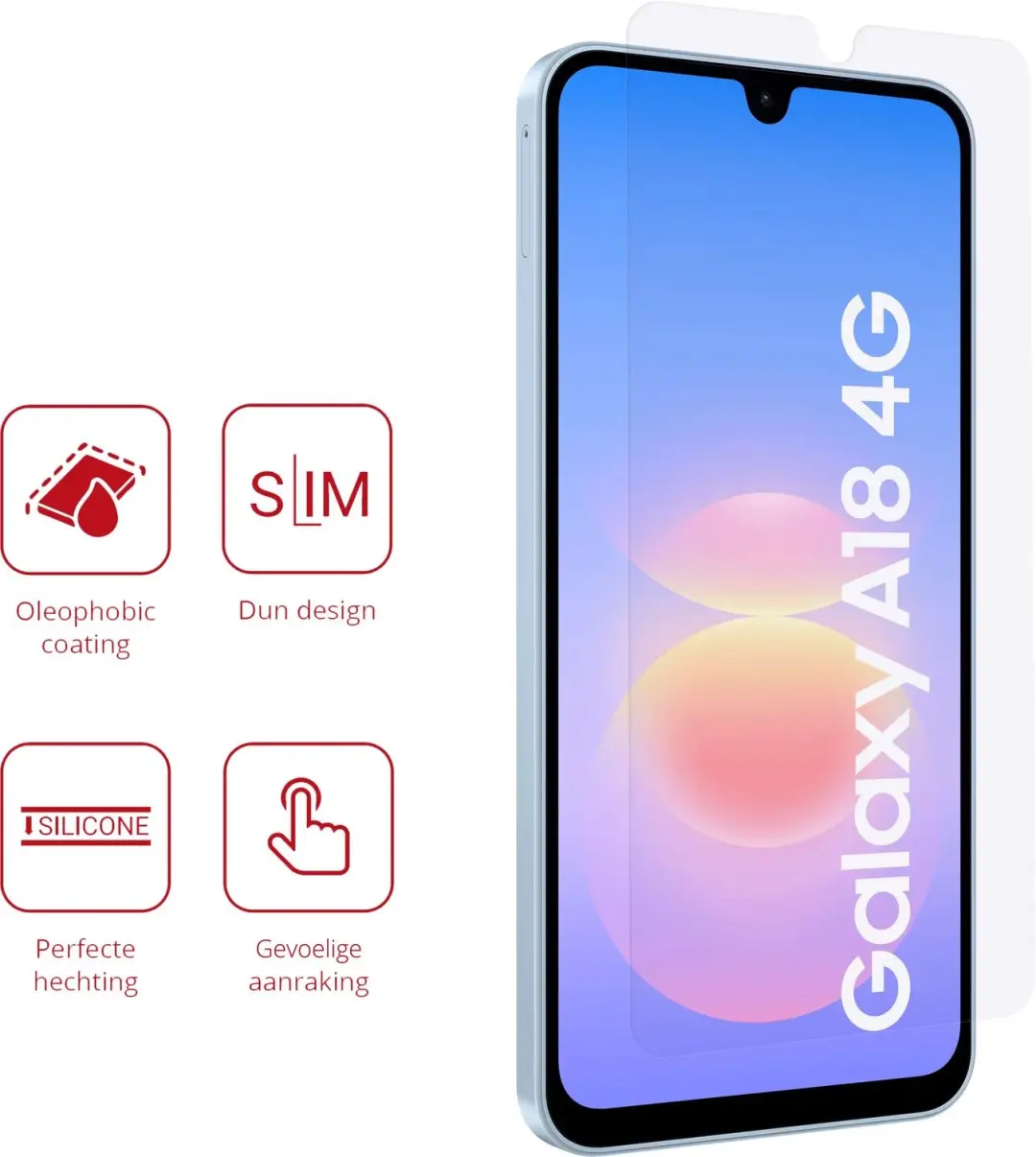 Rosso Screen Protector Samsung Galaxy A18 - 2 Stuks - afbeelding 2 van 6