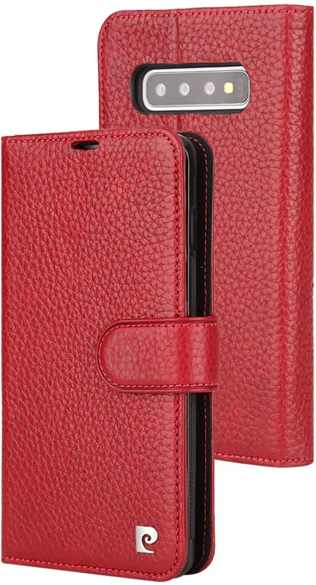 Pierre Cardin Rood Booktype hoesje Samsung Galaxy S10
