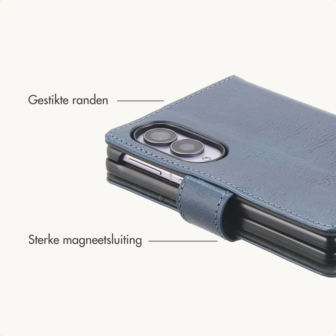 Imoshion Luxe Bookcase Hoesje Z Fold 8 - Donkerblauw - afbeelding 6 van 6