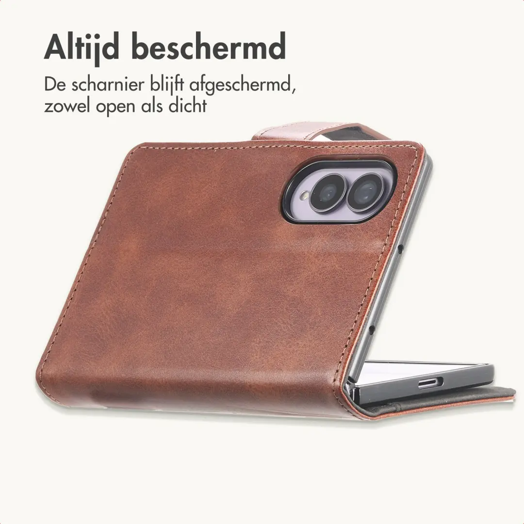 Imoshion Luxe Bookcase Hoesje - Samsung Galaxy Z Fold8 - Donkerbruin - afbeelding 4 van 6
