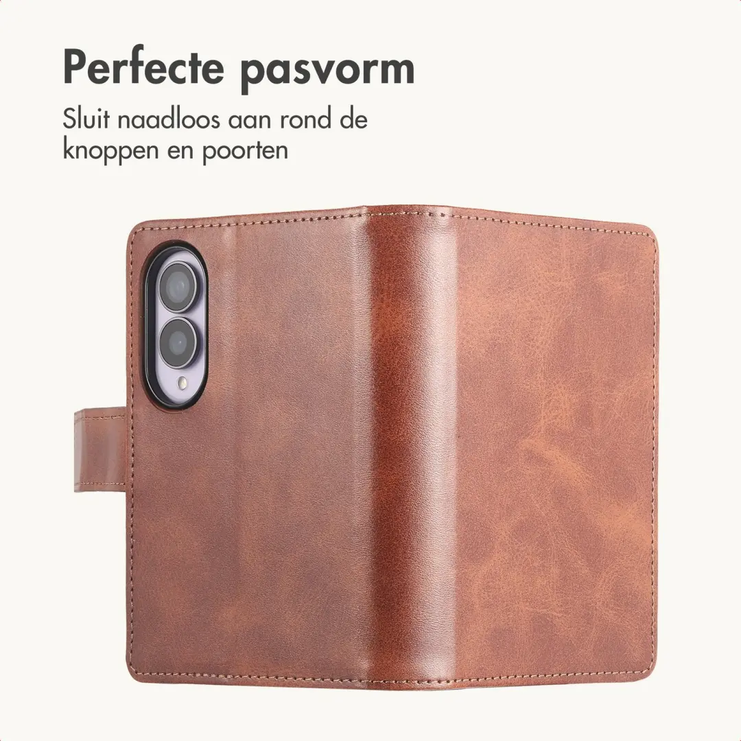 Imoshion Luxe Bookcase Hoesje - Samsung Galaxy Z Fold8 - Donkerbruin - afbeelding 5 van 6