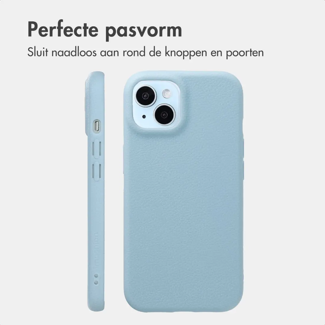 Imoshion Texture Backcover iPhone 15 - Lichtblauw - afbeelding 5 van 6