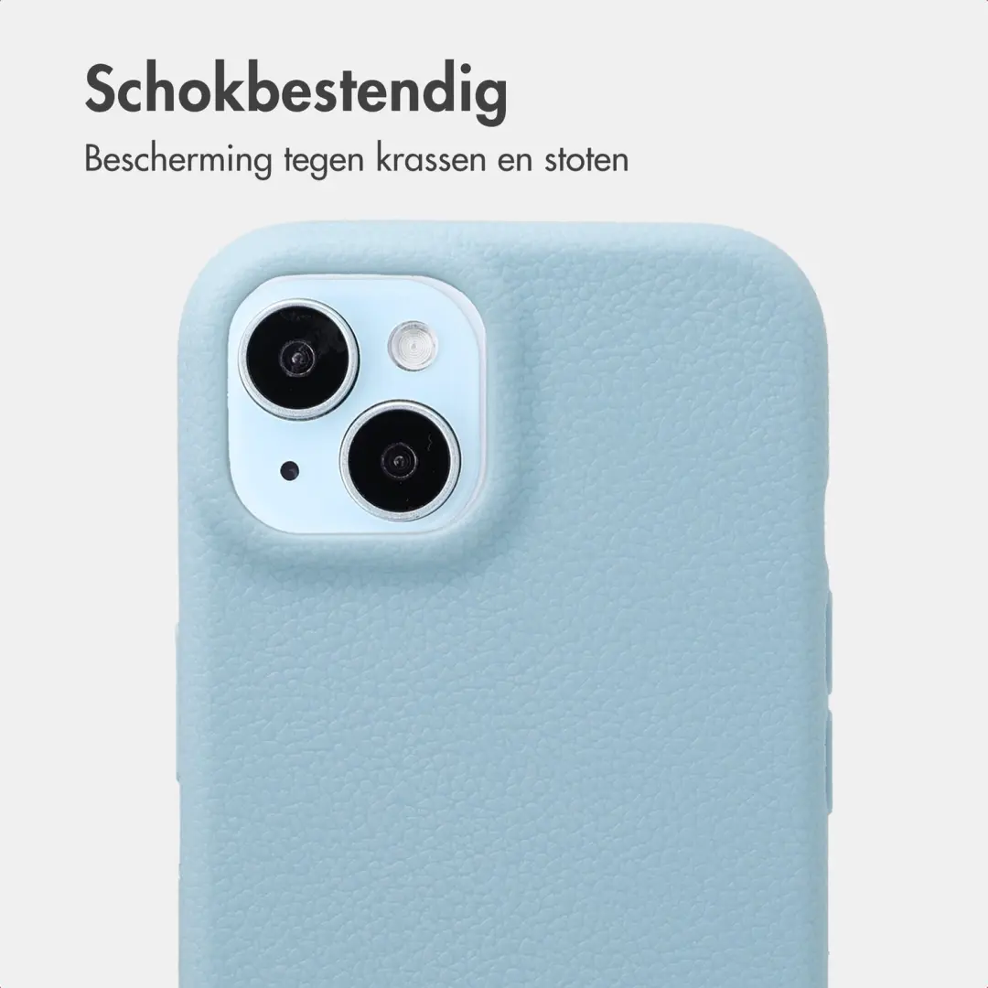 Imoshion Texture Backcover iPhone 15 - Lichtblauw - afbeelding 4 van 6