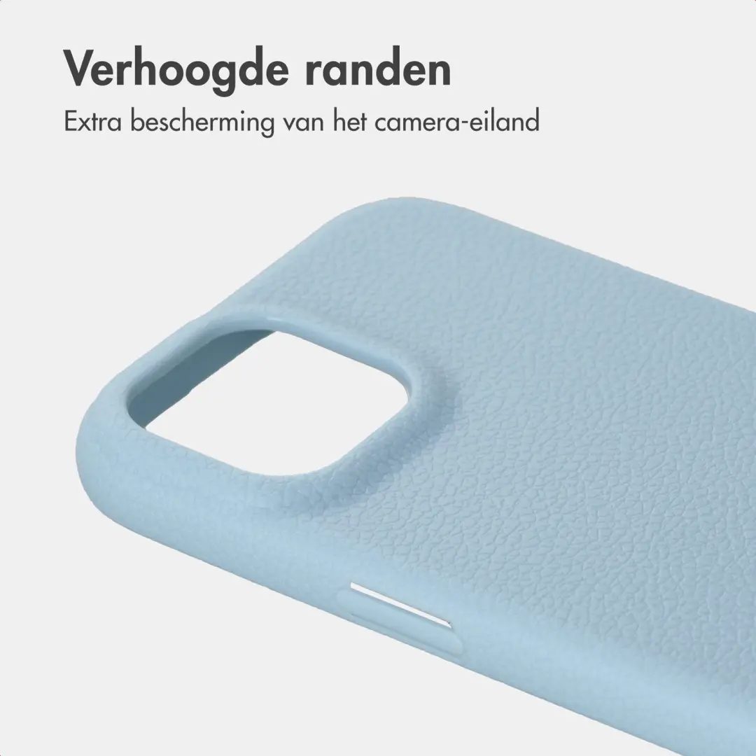 Imoshion Texture Backcover iPhone 15 - Lichtblauw - afbeelding 6 van 6