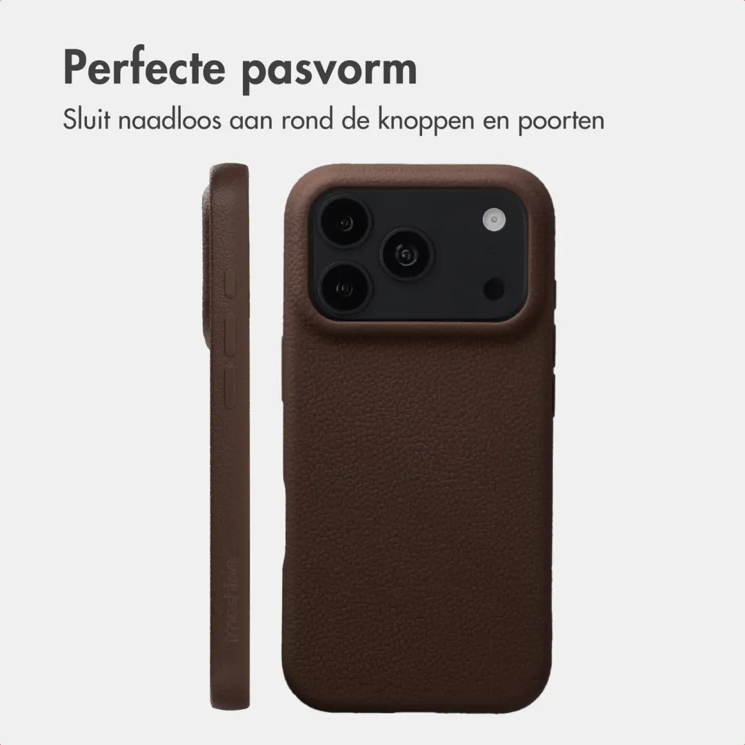 Imoshion Texture Backcover iPhone 18/17 Pro Max - Donkerbruin - afbeelding 6 van 6