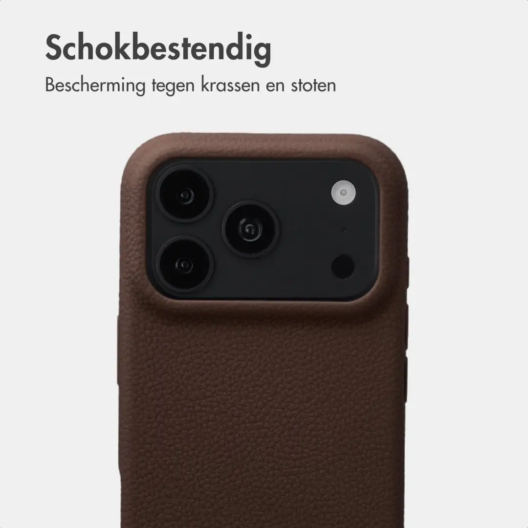Imoshion Texture Backcover iPhone 18/17 Pro Max - Donkerbruin - afbeelding 4 van 6